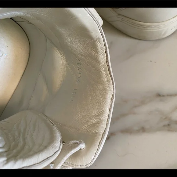 Mens gucci high top leather shoes